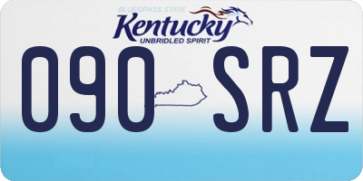 KY license plate 090SRZ
