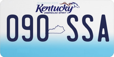 KY license plate 090SSA