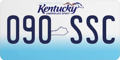KY license plate 090SSC