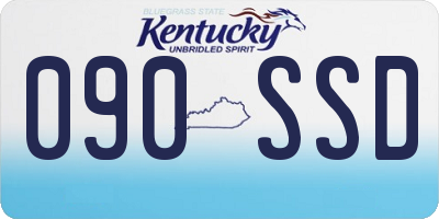 KY license plate 090SSD