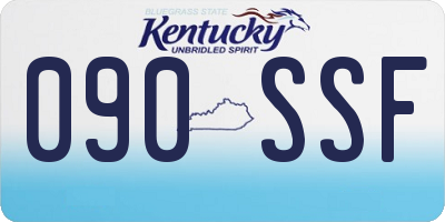 KY license plate 090SSF