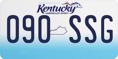 KY license plate 090SSG