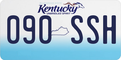 KY license plate 090SSH