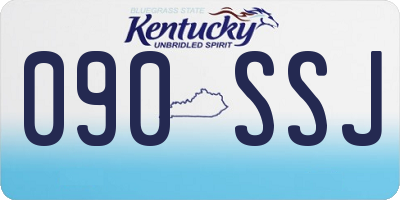 KY license plate 090SSJ