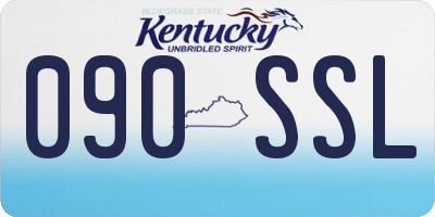 KY license plate 090SSL