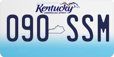 KY license plate 090SSM