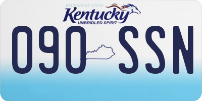 KY license plate 090SSN