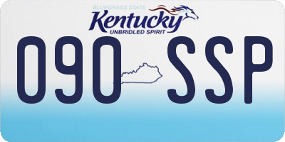 KY license plate 090SSP