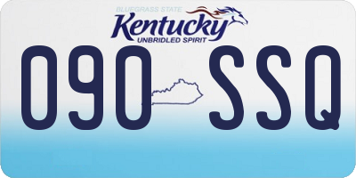 KY license plate 090SSQ