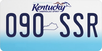 KY license plate 090SSR