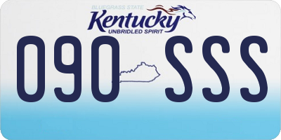 KY license plate 090SSS