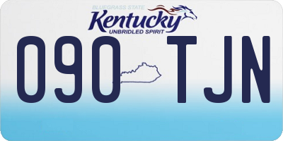 KY license plate 090TJN