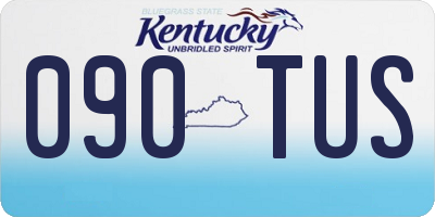 KY license plate 090TUS