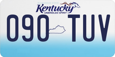 KY license plate 090TUV