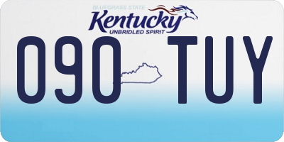 KY license plate 090TUY