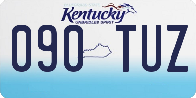 KY license plate 090TUZ