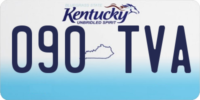 KY license plate 090TVA