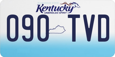 KY license plate 090TVD