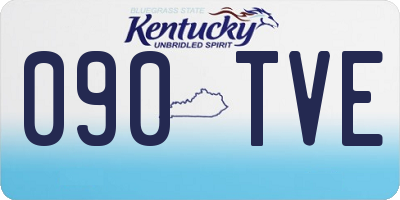 KY license plate 090TVE