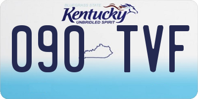 KY license plate 090TVF