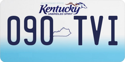 KY license plate 090TVI
