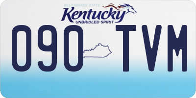 KY license plate 090TVM
