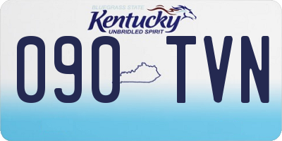 KY license plate 090TVN