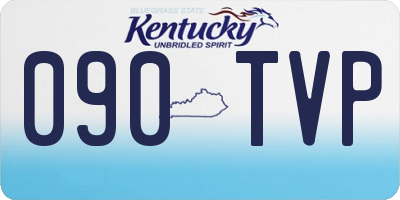 KY license plate 090TVP