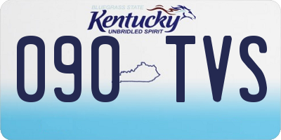 KY license plate 090TVS