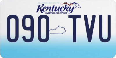 KY license plate 090TVU
