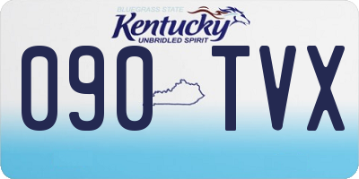 KY license plate 090TVX