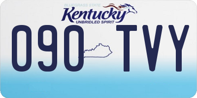 KY license plate 090TVY