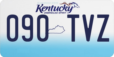 KY license plate 090TVZ