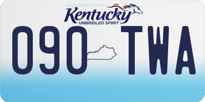 KY license plate 090TWA
