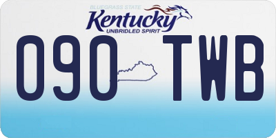 KY license plate 090TWB