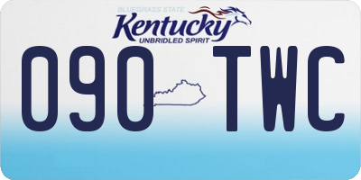 KY license plate 090TWC