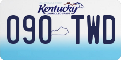 KY license plate 090TWD