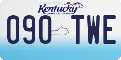 KY license plate 090TWE