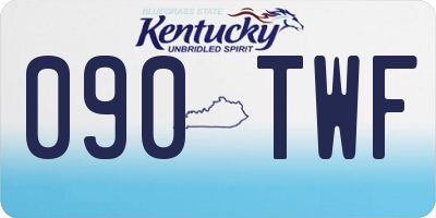 KY license plate 090TWF