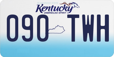 KY license plate 090TWH