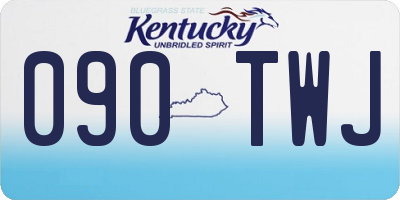 KY license plate 090TWJ