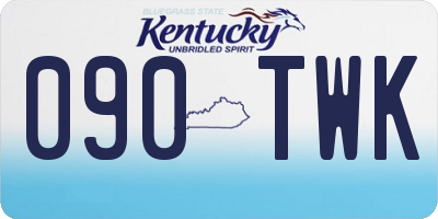 KY license plate 090TWK