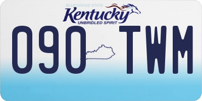 KY license plate 090TWM