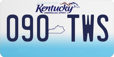 KY license plate 090TWS