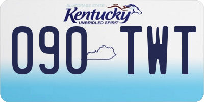 KY license plate 090TWT