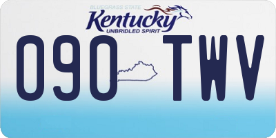 KY license plate 090TWV
