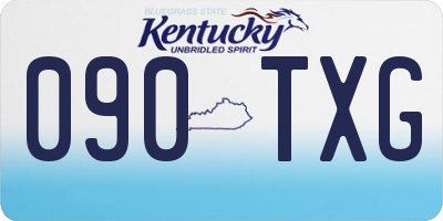 KY license plate 090TXG