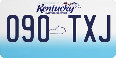 KY license plate 090TXJ