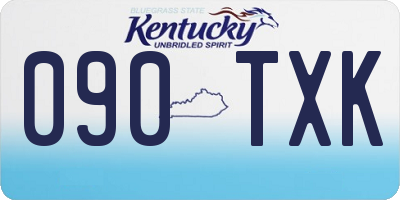 KY license plate 090TXK
