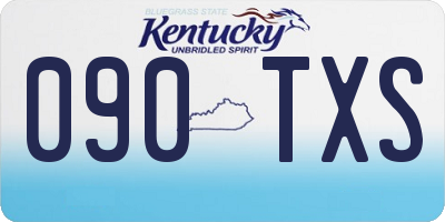 KY license plate 090TXS